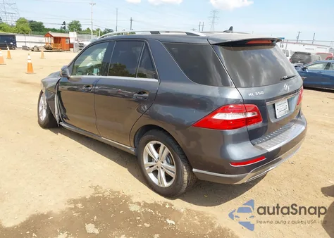 2013 Mercedes-Benz Ml 350 z USA, uszkodzony, nr VIN 4JGDA5JB8DA136092